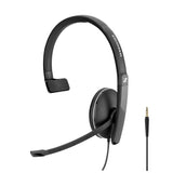 SENNHEISER SC 135 (508318) - Single-Sided (Monaural) Headset for Business Professionals | with HD Stereo Sound, Noise-Canceling Microphone (Black)