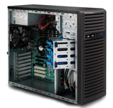 Supermicro 500 Watt Mid Tower Super Chassis, Black (CSE-733I-500B)