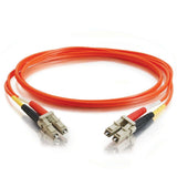 C2G 33176 OM1 Fiber Optic Cable - LC-LC 62.5/125 Duplex Multimode PVC Fiber Cable, Orange (26.2 Feet, 8 Meters)