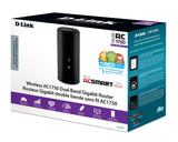 Open Box D-Link Wireless AC Smartbeam 1750 Mbps Home Cloud App-Enabled Dual-Band Gigabit Router (DIR-868L)