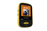 SanDisk Clip Sport 8GB MP3 Player, Yellow with LCD Screen and MicroSDHC Card Slot- SDMX24-008G-G46Y