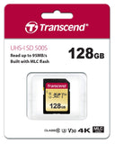 Transcend TS128GSDC500S 128GB UHS-I U3 SD Memory Card MLC