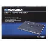 Manhattan 700467 USB Three Fans, 60mm (Black)