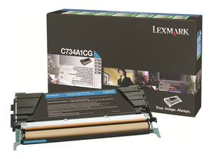 Lexmark Cyan Return Program Toner Cartridge -Cyan -Laser -6000 Page