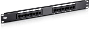 TRENDnet 16-Port Cat6 Unshielded Wallmount or Rackmount Patch Panel, Compatible with Cat 3/4/5/5e/6 Cabling, TC-P16C6