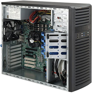 Supermicro 500 Watt Mid Tower Super Chassis, Black (CSE-733I-500B)