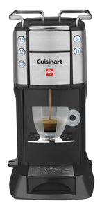 Refurbished CUISINART for Illy Single Serve Espresso and Coffee Machine, EM-400C, Black/Silver