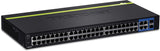 TRENDnet 48-Port 10/100 Mbps Ethernet and 4-Port Gigabit Web Smart Switch with 2 Mini-GBIC Slots, TEG-2248WS