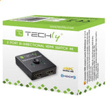 Techly HDMI Bi-Directional HDMI 4K Bi-Directional Switch, (IDATA HDMI-22BI)