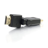 C2G 30548 360° Rotating HDMI Male to Female Adapter, Black