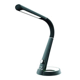 Royal Sovereign RDL-110U LED Desk Lamp with USB and Night Light Black & Titanium Grey with Chrome Accents