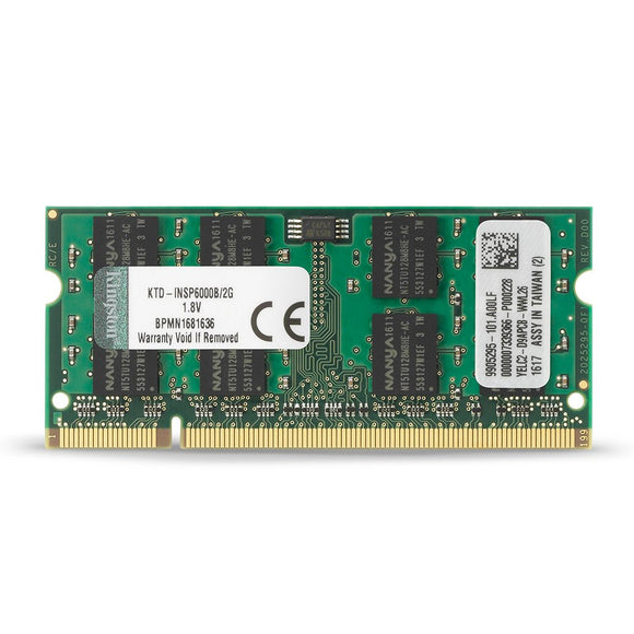 Kingston 2 GB DDR2 SDRAM Memory Module 2 GB (1 x 2 GB) 667MHz DDR2 SDRAM 200pin KTD-INSP6000B/2G