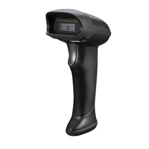 NuScan 2500CR - Commercial Wireless 1d Barcode Scanner with Charging Cradle, Antimicrobial, CCD Sensor, with USB for POS