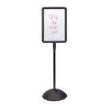 Safco Products Write Way Rectangle Message Board, Black