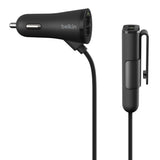 Belkin Road Rockstar with 4 USB Ports for Front and Backseat Charging(F8M935bt06-BLK), Black