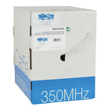 Tripp Lite Cat5/5e Bulk Solid-Core Cable, CMR-Rated PVC, 350 MHz White, 1000' (N022-01K-WH)