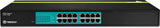 TRENDnet 16-Port 10/100Mbps GREENnet PoE+ Switch, 30 W per PoE+ Port, 3.2 Gbps Switching Capacity, Rack Mountable, TPE-T160