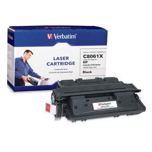 Verbatim HP C8061X High Yield Remanufactured Laser Toner Cartridge, Black 94464