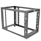 Tripp Lite 12U 4-Post Open Frame Rack Server Cabinet Floor Standing 36" Depth (SR12UBEXPNDKD), Black