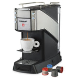 Refurbished CUISINART for Illy Single Serve Espresso and Coffee Machine, EM-400C, Black/Silver