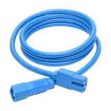 Tripp Lite P018-006-ABL 6' Heavy Duty Power Extension Cord, C14-C15, 15A, 14 AWG, Blue