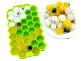 Hisen 37 Grid Honeycomb Food Grade Silicone Ice Block Ice Cube Tray