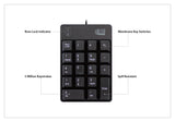 Adesso AKB-601UB USB Spill Resistant 18-Key Numeric Keypad