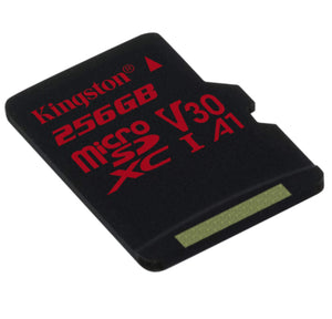 Kingston - SDCR/256GBSP - Me Sdcr 256Gbsp 256G SD Card Canvas React U3 UHS-I V30 A1 W O Adapter