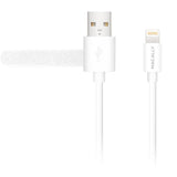 Macally 6-Feet Extra Long Lightning to USB Cable for Sync and Charging iPad/iPhone/iPod-Retail Packaging-White