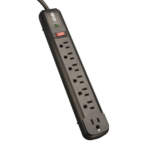 Tripp Lite Surge Protector Strip 120V Rt Angle 7 Outlet 4ft Cord