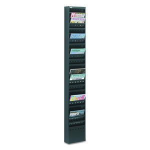 Safco Products 23-Pocket Steel Magazine Rack, Black (4322BL)