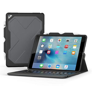 ZAGG Rugged Messenger 7 Color Backlit Case and Bluetooth Keyboard for 2017 Apple iPad Pro