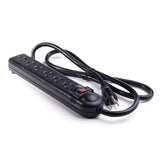 BlueDiamond 4 Outlet Power Strip Bar - 4Ft Cord- Universal Extension Cord - Safety Reset Button - For TV Set