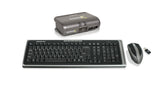 IOGEAR 2-Port KVMP with Long Range Media Center Keyboard and Mouse GCS1732-KM1 (Gray)