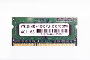 VisionTek 2GB DDR3 1333 MHz (PC3-10600) CL9 SODIMM, Notebook Memory - 900448