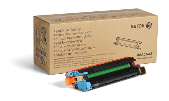 Xerox Genuine Cyan Drum Cartridge 108R01485-40 000 Pages for use in VersaLink C600/C605 Toner