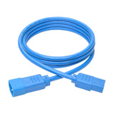 Tripp Lite P004-006-ABL Standard Computer Power Extension Cord, 10A, 18 AWG (IEC-320-C14-IEC-320-C13), Blue, 6'