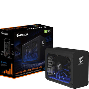 AORUS RTX 2070 Gaming Box, Embedded GeForce RTX 2070, Thunderbolt 3 Plug and Play, Custom 130mm High Airflow Fan, Portable and Compact Design, External Graphics Card eGPU GV-N2070IXEB-8GC