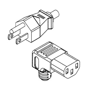 NA Horizontal Up Powercord - 6ft