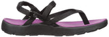 Northside Women's Sumatra Sandal, Black/Berry, 10 M US