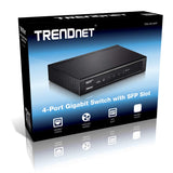 TRENDnet 4-Port Gigabit Switch with SFP Slot(TEG-S51SFP)