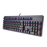 Mazer Aluminum Mechanical Keyboard, 104 Key Layout, Floating Keycaps, Backlight System PC/Mac/Linux