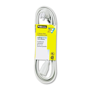 Fellowes Power Extension Cable - 9 Ft 125 V Ac - 15 A - Gray