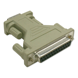 DB9 M/ DB25 F Standard AT Serial Adapter