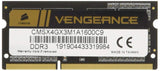 Corsair Vengeance 4 GB 1X4 GB DDR3 1600Mhz PC3 204 Pin 10666 Sodimm Laptop Memory CMSX4GX3M1A1600C9