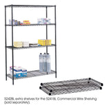 Safco Black Commercial Extra Shelf Pack