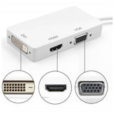 Techly Mini DisplayPort Adapter TECHly 3 in 1 Mini HDMI/DVI/VGA Audio Video Cable with Connector