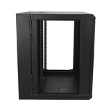 StarTech.com 12U Wall Mount Server Rack Cabinet - 4-Post Adjustable Depth (2" to 16") Network Equipment Enclosure w/ Cable Management (RK12WALHM)