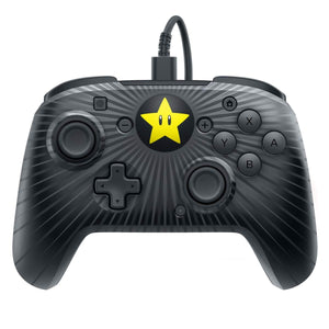 PDP 500-056-NA-D1 Nintendo Switch Faceoff Super Mario Star Wired Pro Controller