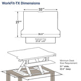 Ergotron 33-467-921 Work Fit-TX Standing Desk Converter, Black